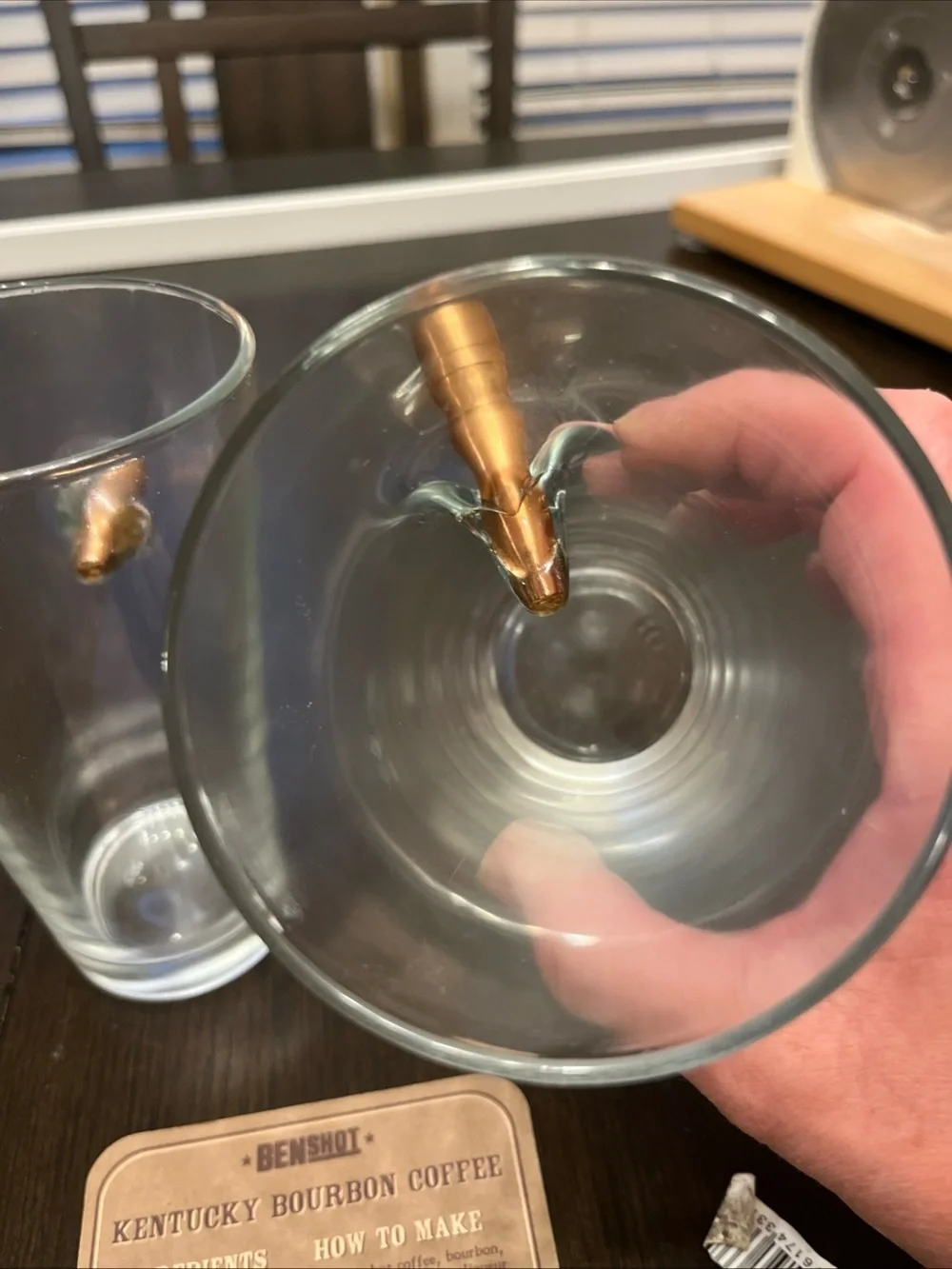 Bullet Shot Glasses Duo with Copper Bullet Detail